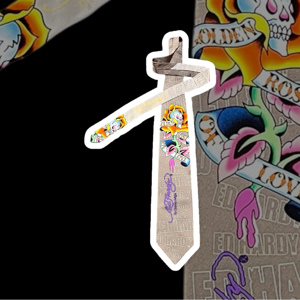 Ed Hardy Graphic Tie